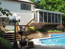 Taylor Street Light in Pool Area